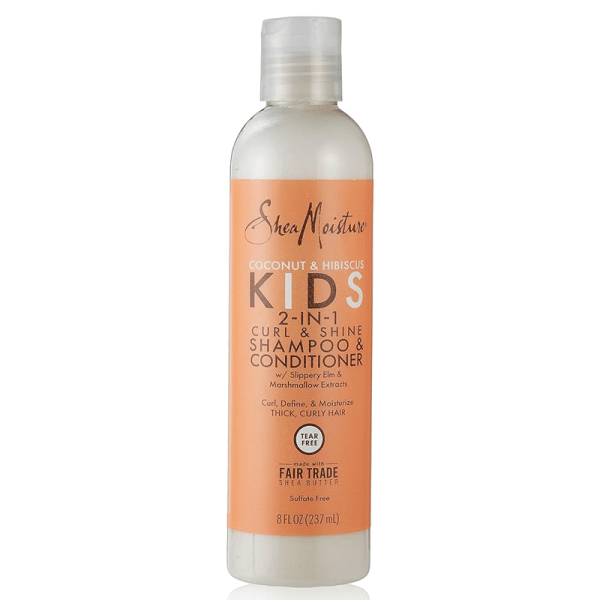 Shea Moisture Coconut & Hibiscus Kids 2 in 1 Curl & Shine Shampoo & Conditioner