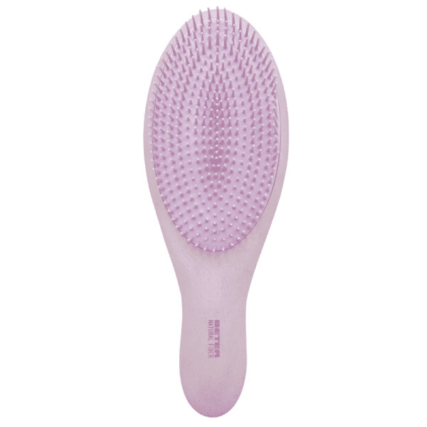 Perie pentru descurcarea parului din fibre naturale – mov