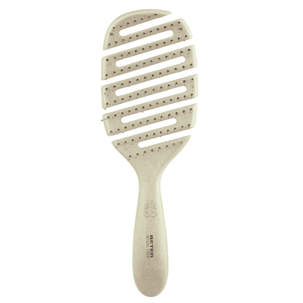perie-flexibila-bej Perie flexibila pentru coafat din fibre naturale – bej