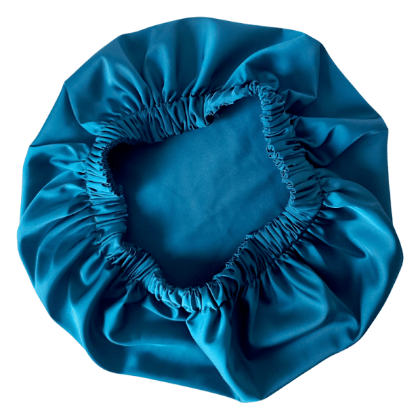 Boneta de par din satin - turcoaz Boneta de par din satin - turcoaz