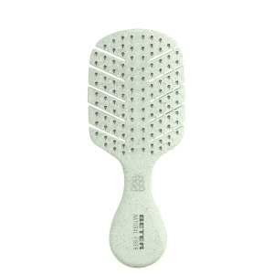 Perie mini pentru descurcare din fibre naturale - verde