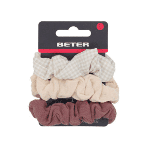 Set 3 elastice de par din bumbac din in Love At First Sight