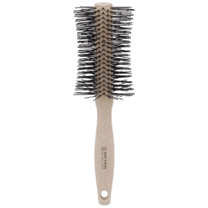 Perie rotunda pentru styling din fibre naturale - bej