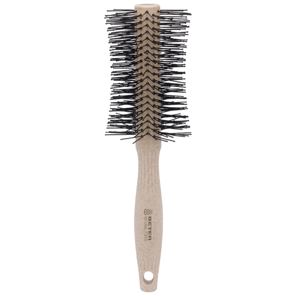 Perie rotunda pentru styling din fibre naturale - bej