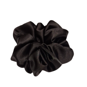 Elastic de par din satin - negru