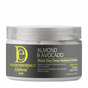 Design Essentials Almond & Avocado Wash Day Deep Moisture Masque, mélyen hidratáló hajmaszk 340 g