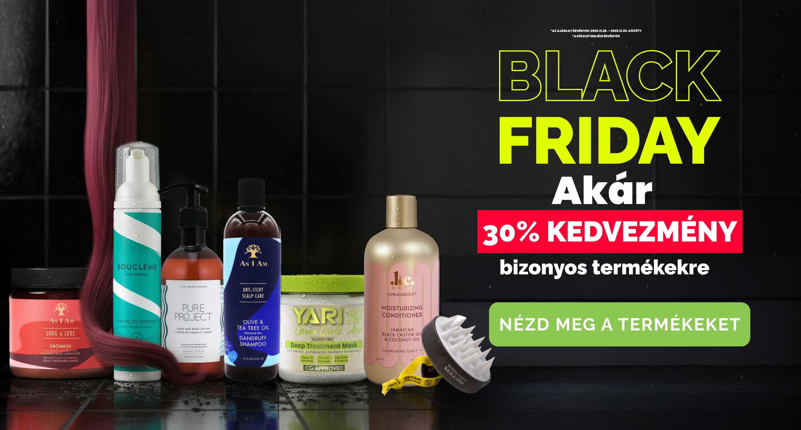 Banner campanie black friday la dazahaircare